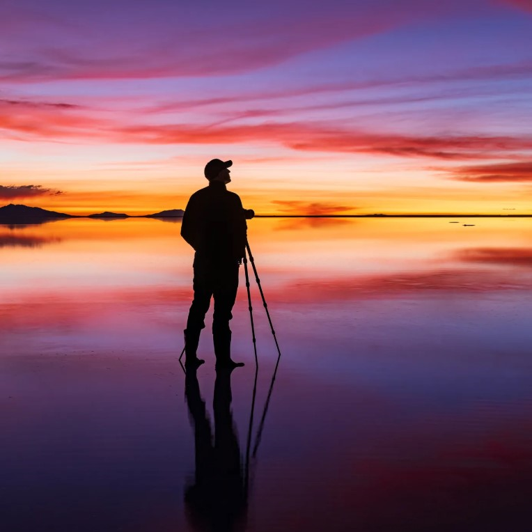 salt flat sunset photography - joker expeditions